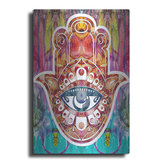 Luxe Metal Art 'Hamsa' by Dean Russo, Metal Wall Art