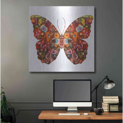 Luxe Metal Art 'Kamasi Butterfly' by Dean Russo, Metal Wall Art,36x36