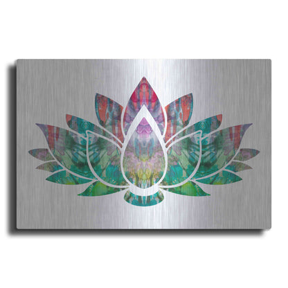 Luxe Metal Art 'Lotus' by Dean Russo, Metal Wall Art