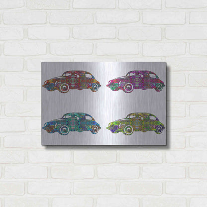 Luxe Metal Art '4 Vw's' by Dean Russo, Metal Wall Art,24x16