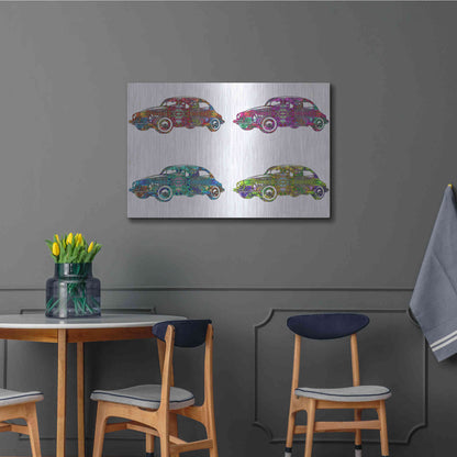 Luxe Metal Art '4 Vw's' by Dean Russo, Metal Wall Art,36x24