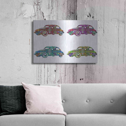 Luxe Metal Art '4 Vw's' by Dean Russo, Metal Wall Art,36x24