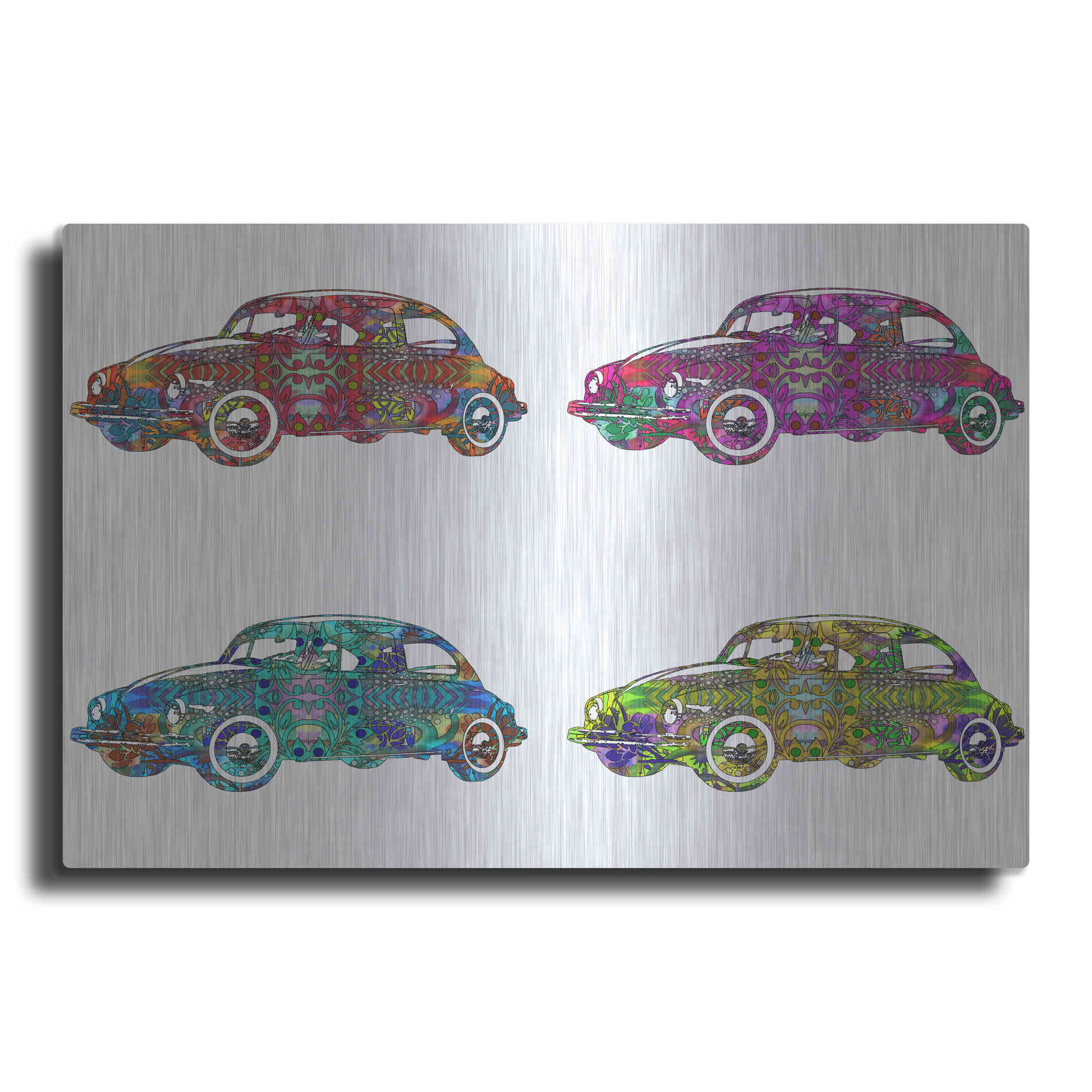 Luxe Metal Art '4 Vw's' by Dean Russo, Metal Wall Art