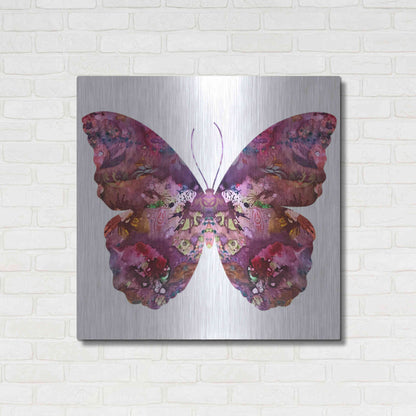 Luxe Metal Art 'Cinematic Butterfly' by Dean Russo, Metal Wall Art,36x36