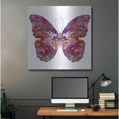 Luxe Metal Art 'Cinematic Butterfly' by Dean Russo, Metal Wall Art,36x36