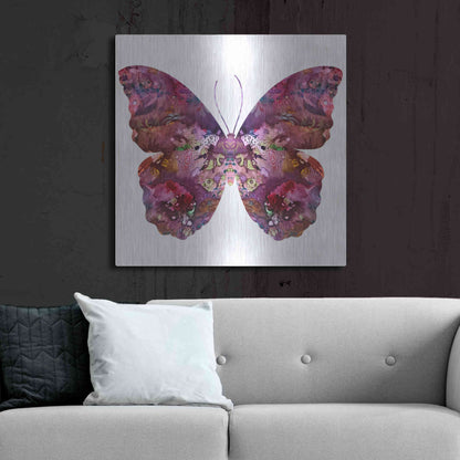 Luxe Metal Art 'Cinematic Butterfly' by Dean Russo, Metal Wall Art,36x36