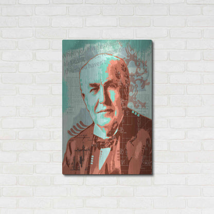 Luxe Metal Art 'Edison' by Dean Russo, Metal Wall Art,24x36