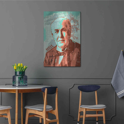 Luxe Metal Art 'Edison' by Dean Russo, Metal Wall Art,24x36