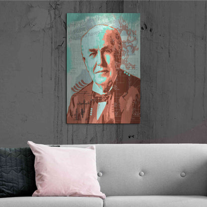 Luxe Metal Art 'Edison' by Dean Russo, Metal Wall Art,24x36