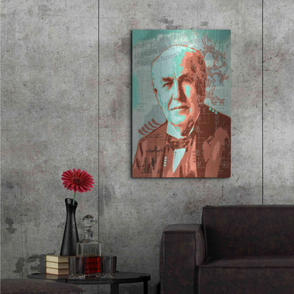 Luxe Metal Art 'Edison' by Dean Russo, Metal Wall Art,24x36