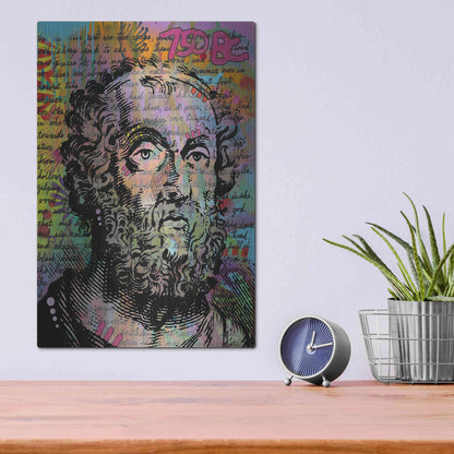 Luxe Metal Art 'Homer' by Dean Russo, Metal Wall Art,12x16