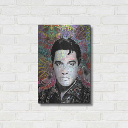 Luxe Metal Art 'King Elvis' by Dean Russo, Metal Wall Art,16x24