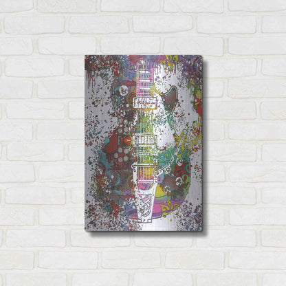 Luxe Metal Art 'Les Paul Whammy' by Dean Russo, Metal Wall Art,16x24