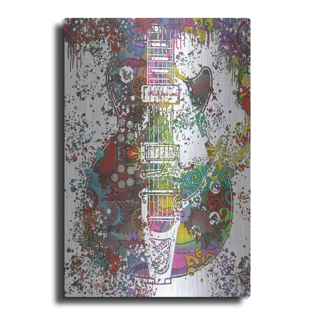 Luxe Metal Art 'Les Paul Whammy' by Dean Russo, Metal Wall Art