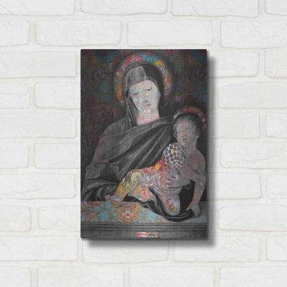 Luxe Metal Art 'Madonna And Child' by Dean Russo, Metal Wall Art,12x16