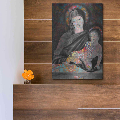 Luxe Metal Art 'Madonna And Child' by Dean Russo, Metal Wall Art,12x16