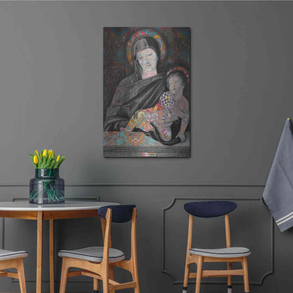 Luxe Metal Art 'Madonna And Child' by Dean Russo, Metal Wall Art,24x36