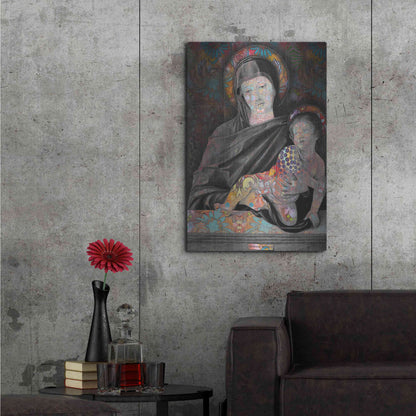 Luxe Metal Art 'Madonna And Child' by Dean Russo, Metal Wall Art,24x36