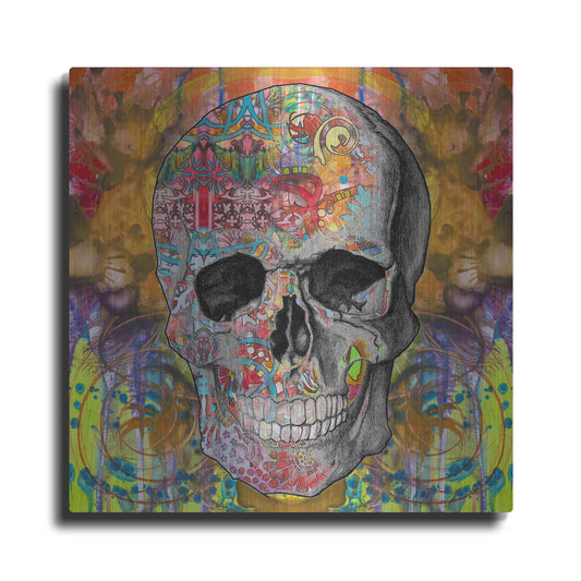 Luxe Metal Art 'Smile Skull' by Dean Russo, Metal Wall Art