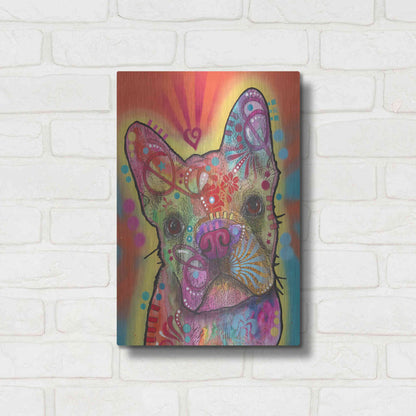 Luxe Metal Art 'Heart Talking' by Dean Russo, Metal Wall Art,12x16