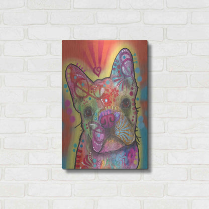 Luxe Metal Art 'Heart Talking' by Dean Russo, Metal Wall Art,16x24