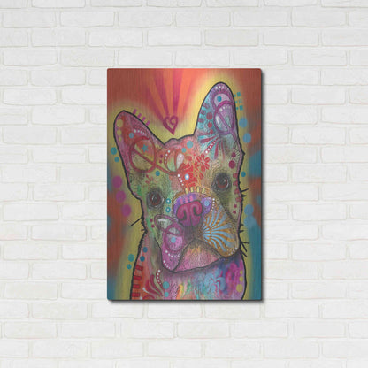 Luxe Metal Art 'Heart Talking' by Dean Russo, Metal Wall Art,24x36