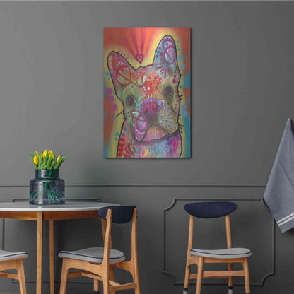 Luxe Metal Art 'Heart Talking' by Dean Russo, Metal Wall Art,24x36