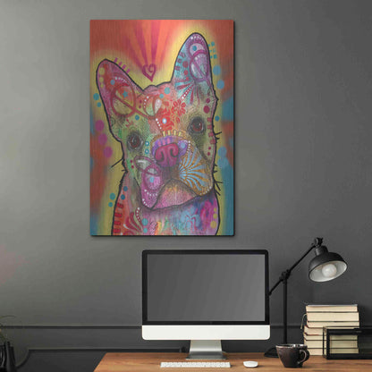 Luxe Metal Art 'Heart Talking' by Dean Russo, Metal Wall Art,24x36