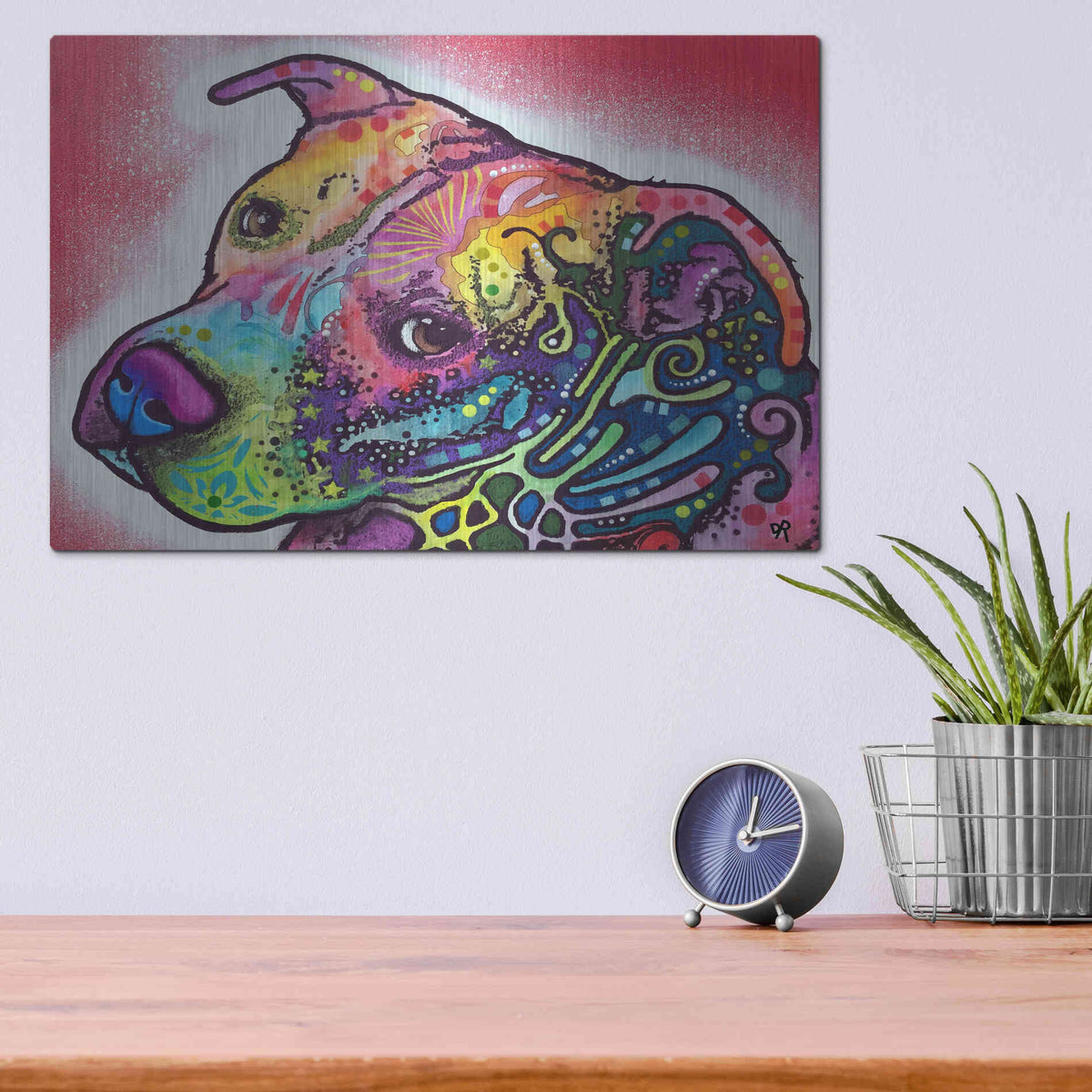 Luxe Metal Art 'How I See It' by Dean Russo, Metal Wall Art,16x12