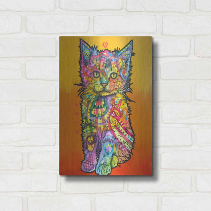 Luxe Metal Art 'Love Kitten' by Dean Russo, Metal Wall Art,12x16