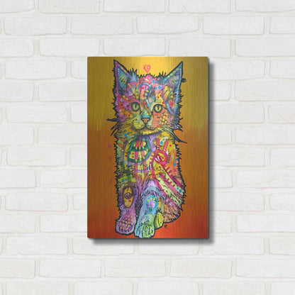Luxe Metal Art 'Love Kitten' by Dean Russo, Metal Wall Art,16x24
