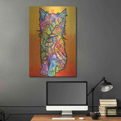 Luxe Metal Art 'Love Kitten' by Dean Russo, Metal Wall Art,24x36