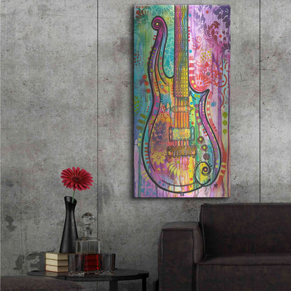 Luxe Metal Art 'Prince Cloud Guitar' by Dean Russo, Metal Wall Art,24x48