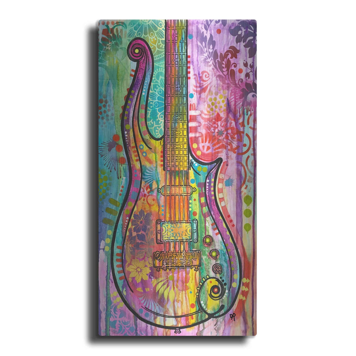 Luxe Metal Art 'Prince Cloud Guitar' by Dean Russo, Metal Wall Art