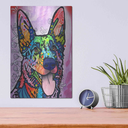 Luxe Metal Art 'Shepherd Love' by Dean Russo, Metal Wall Art,12x16