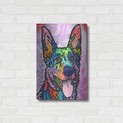 Luxe Metal Art 'Shepherd Love' by Dean Russo, Metal Wall Art,16x24