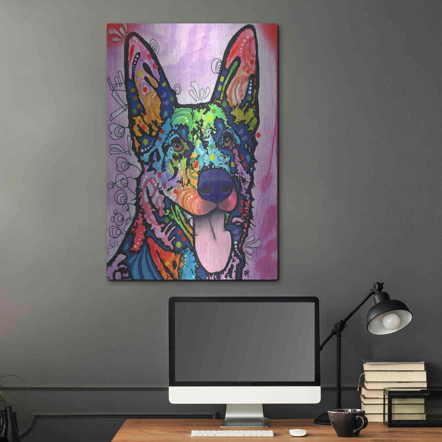 Luxe Metal Art 'Shepherd Love' by Dean Russo, Metal Wall Art,24x36