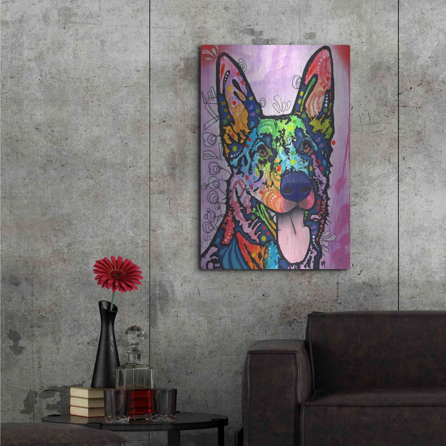 Luxe Metal Art 'Shepherd Love' by Dean Russo, Metal Wall Art,24x36