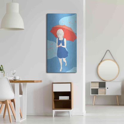 Luxe Metal Art 'Afternoon Fish' by Sai Tamiya, Metal Wall Art,24x48