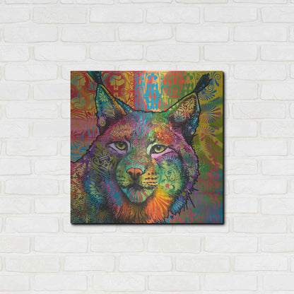 Luxe Metal Art 'The Lynx' by Dean Russo, Metal Wall Art,24x24