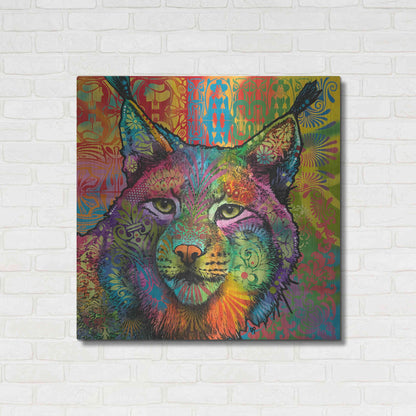 Luxe Metal Art 'The Lynx' by Dean Russo, Metal Wall Art,36x36