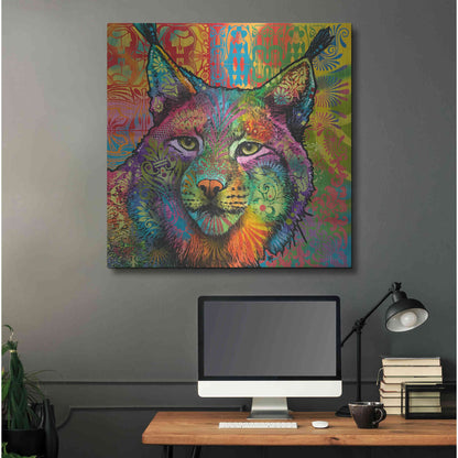 Luxe Metal Art 'The Lynx' by Dean Russo, Metal Wall Art,36x36