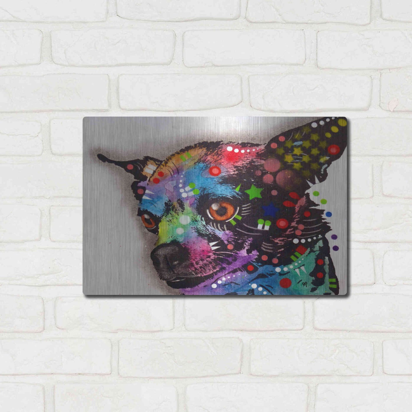 Luxe Metal Art 'CHICHI' by Dean Russo, Metal Wall Art,16x12