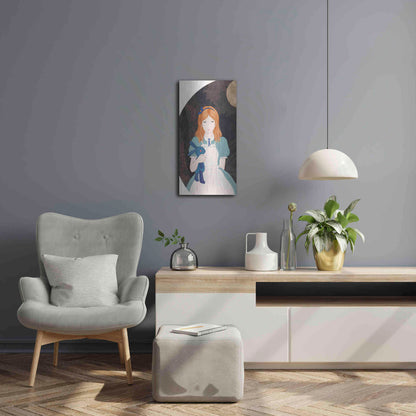 Luxe Metal Art 'Alice' by Sai Tamiya, Metal Wall Art,12x24