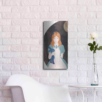 Luxe Metal Art 'Alice' by Sai Tamiya, Metal Wall Art,12x24