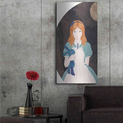 Luxe Metal Art 'Alice' by Sai Tamiya, Metal Wall Art,24x48