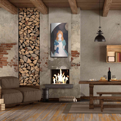 Luxe Metal Art 'Alice' by Sai Tamiya, Metal Wall Art,24x48