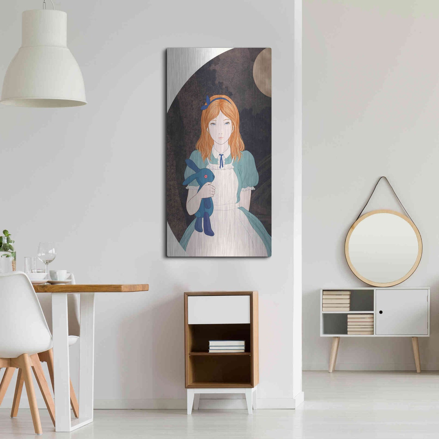 Luxe Metal Art 'Alice' by Sai Tamiya, Metal Wall Art,24x48