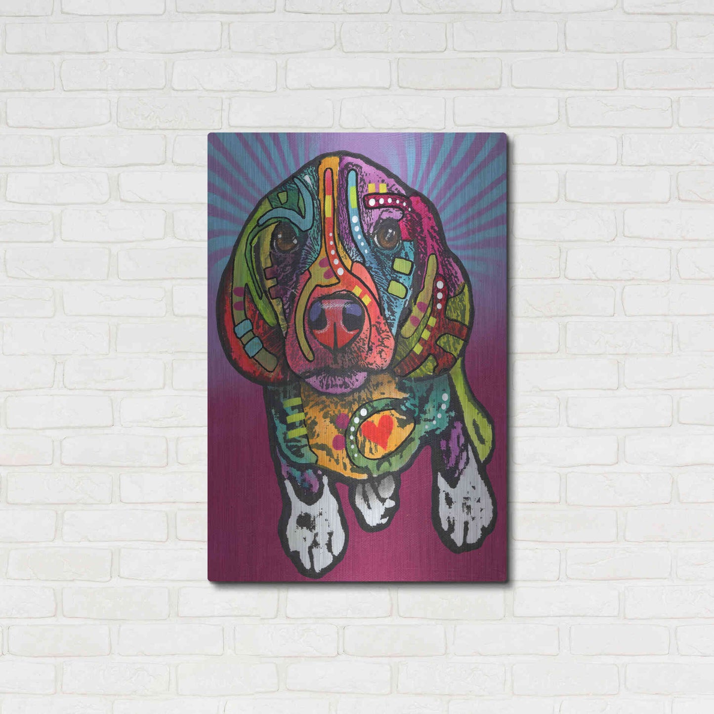 Luxe Metal Art 'Archie' by Dean Russo, Metal Wall Art,24x36