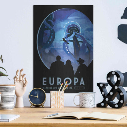 Luxe Metal Art 'Visions of the Future: Europa,' Metal Wall Art,12x16